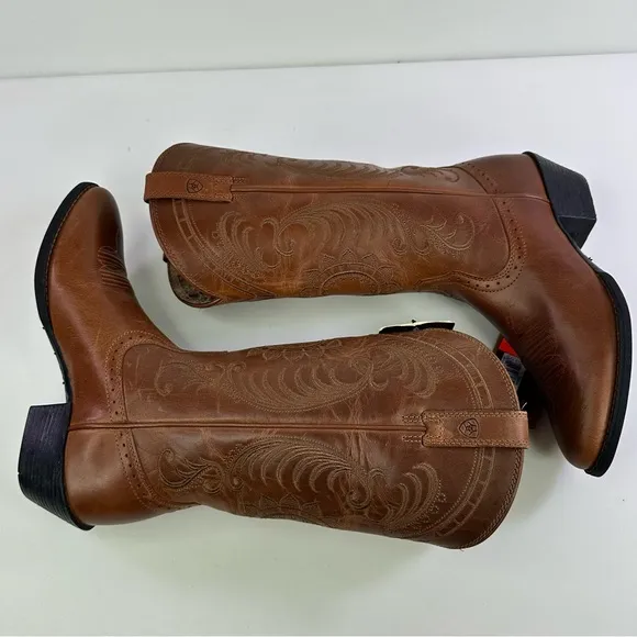 Ariat Women's Magnolia 10010971 Brown Leather Cowgirl Western Boots - Size 6B