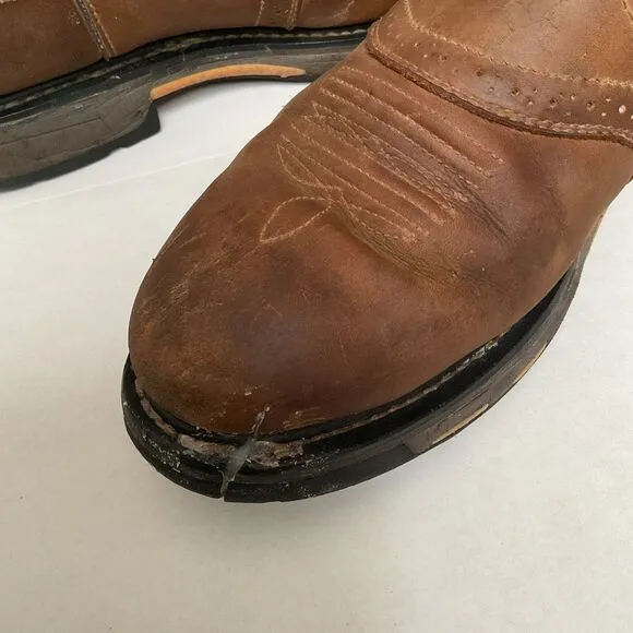 🔷Ariat Workhog Waterproof Western Leather Work Boots #10008633 - Men's 13 D