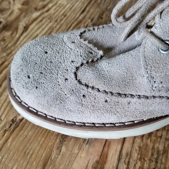 Armani Junior Suede Oxford Boots Size 5
