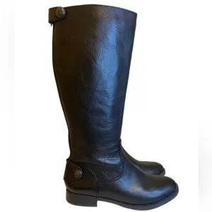 Arturo Chiang Fierce Black leather zip up Riding Boot Women’s size 8