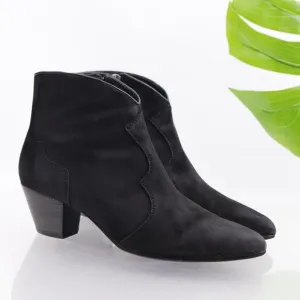 Ash Hurrican Boots Black Suede Western Booties
