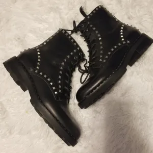 Ash Wolf Studded Boots Women's Size 37 Color Black