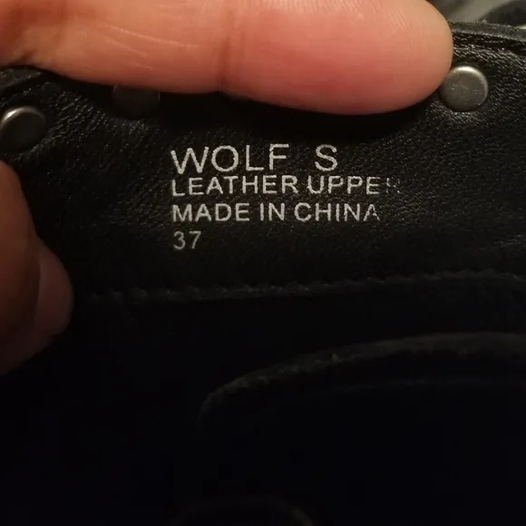 Ash Wolf Studded Boots Women's Size 37 Color Black