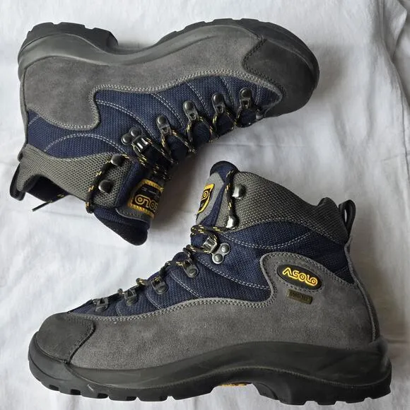 Asolo FSN 55 GTX Men's Gore-Tex Hiking Boots Gray/Blue Size 8