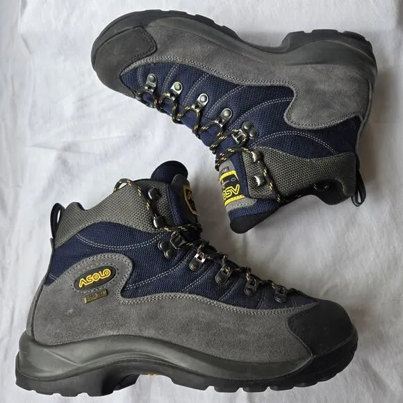 Asolo FSN 55 GTX Men's Gore-Tex Hiking Boots Gray/Blue Size 8