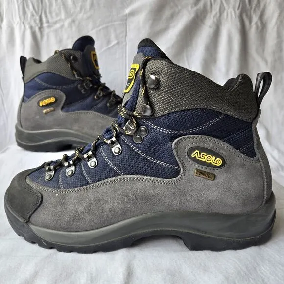 Asolo FSN 55 GTX Men's Gore-Tex Hiking Boots Gray/Blue Size 8
