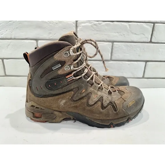 Asolo Men's Hiking Boots Gore-Tex Tan Suede Activewear Boots Size 10