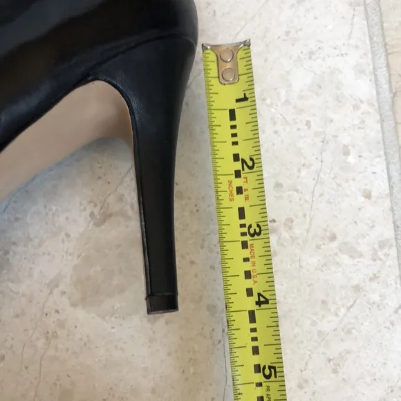Audrey Brooke talk black leather stiletto boots Size 8 brand new