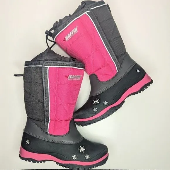 Baffin Cheree Junior kids snow winter boots insulated size 6