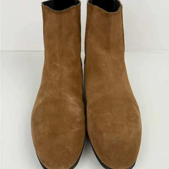 Balenciaga Suede Chelsea Boots Size 46 Sand Brown
