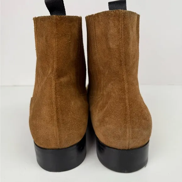 Balenciaga Suede Chelsea Boots Size 46 Sand Brown