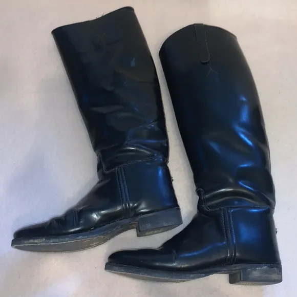 Balmoral English Riding Boots Black Equestrian Womens Size 7.5