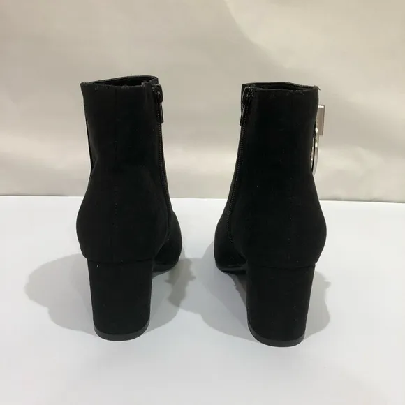 Bamboo Brand Ankle‎ Suede Women’s Boots Size 6 Black