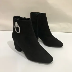 Bamboo Brand Ankle‎ Suede Women’s Boots Size 6 Black