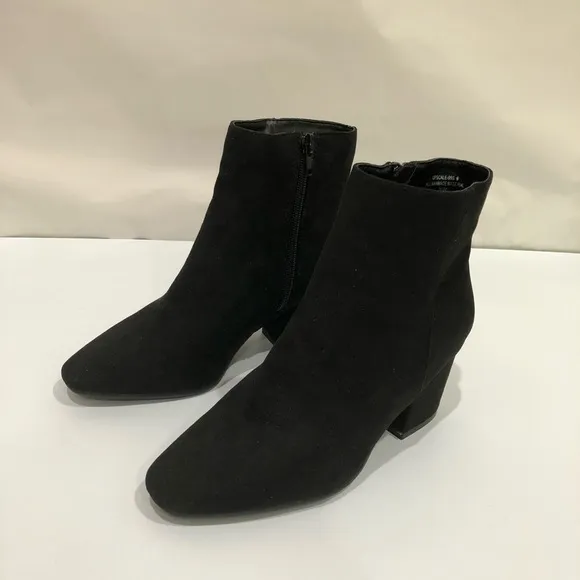 Bamboo Brand Ankle‎ Suede Women’s Boots Size 6 Black