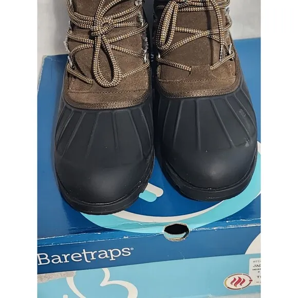 Baretraps Jadyn Thermal Boots Size 9 M Brown Black