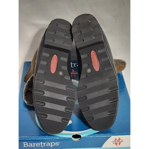 Baretraps Jadyn Thermal Boots Size 9 M Brown Black