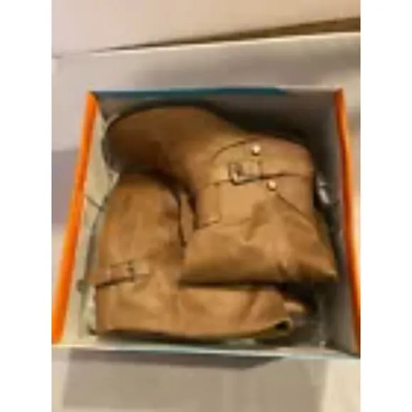 Baretraps Vanessa BT25543 Women's Brown Leather Knee High Tall Riding Boot 9.5