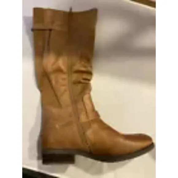 Baretraps Vanessa BT25543 Women's Brown Leather Knee High Tall Riding Boot 9.5