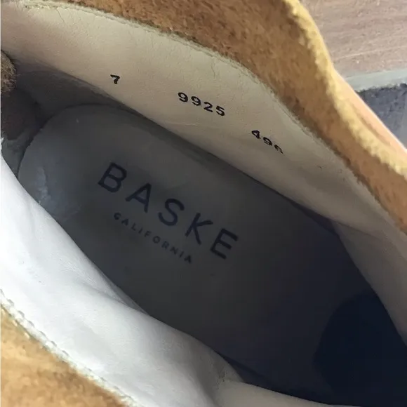 Baske California Lakota Tan Leather Ankle Boots with Chunky Heel Women’s Size 7