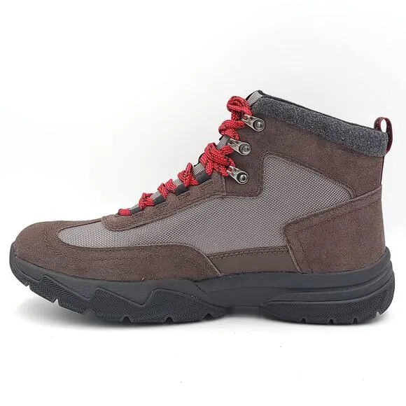 Bass Outdoor Men Hiking Boots Field Alpine 2 Size US 8 Brown Waterproof Suede