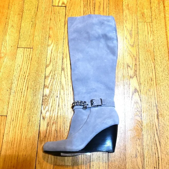 BCBGeneration Women's Wedge Knee Suede boots