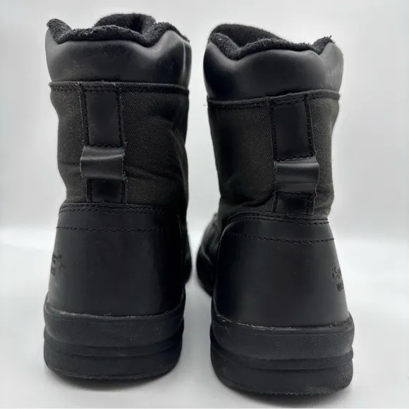 BEARPAW MASON Mens ANKLE BOOTS Black WATERPROOF SHEEPSKIN Footbed US 13