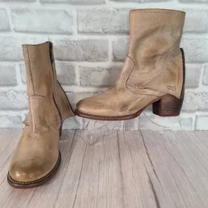 Bed Stu Boots Cobbler Series IRIS Rustic Leather Womens 7.5 Biker Moto NEW