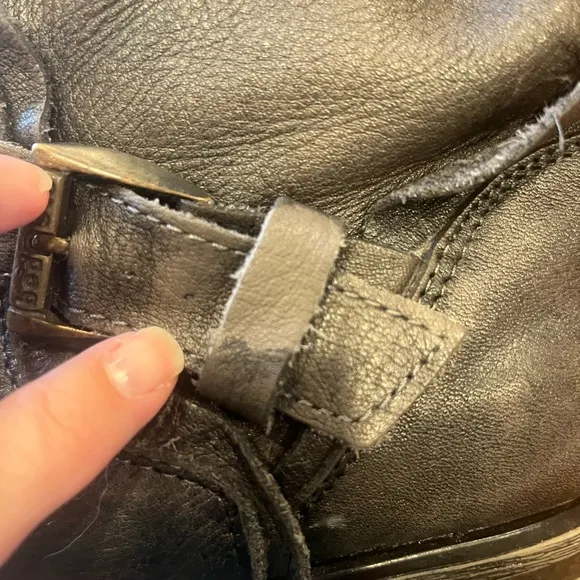BED STU Cobbler Series Deep Pewter Leather Boots