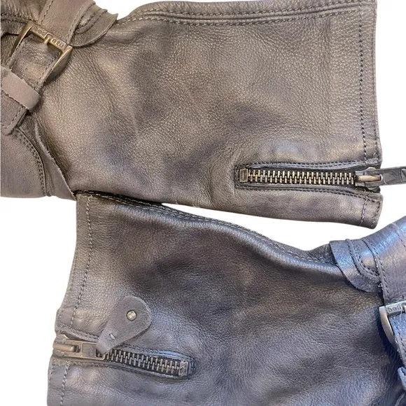 BED STU Cobbler Series Deep Pewter Leather Boots