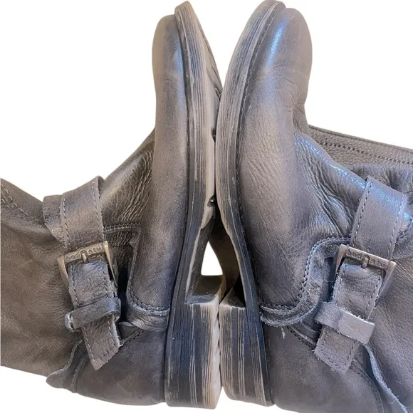 BED STU Cobbler Series Deep Pewter Leather Boots
