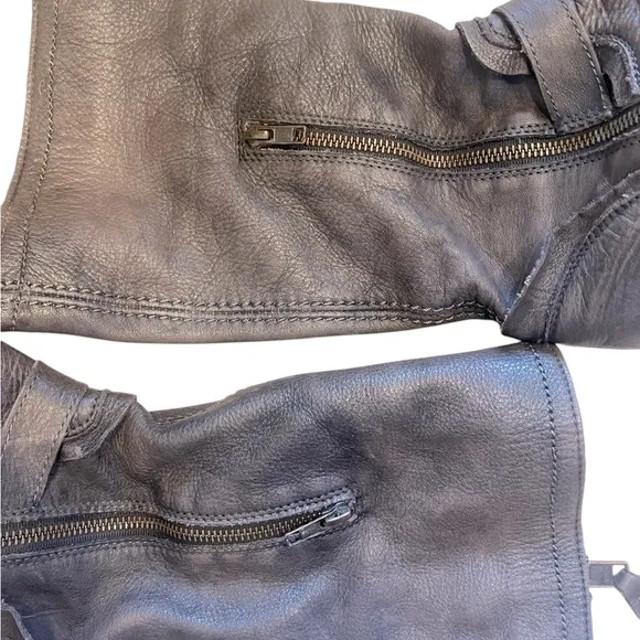 BED STU Cobbler Series Deep Pewter Leather Boots