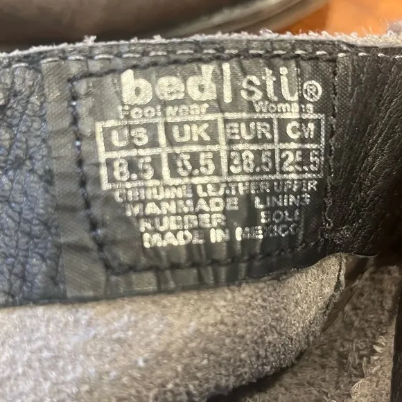 BED STU Cobbler Series Deep Pewter Leather Boots