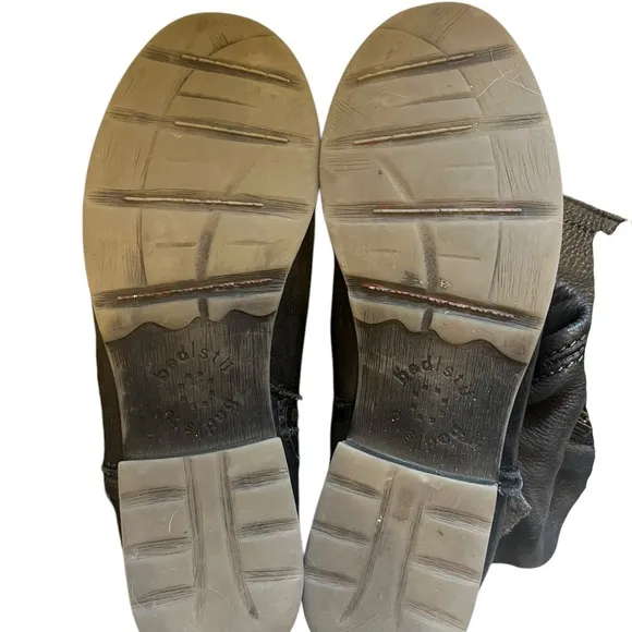 BED STU Cobbler Series Deep Pewter Leather Boots
