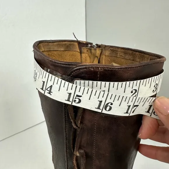 Bed Stu Cobbler Series Endless Tall Riding Boots Brown Leather Sz 6.5