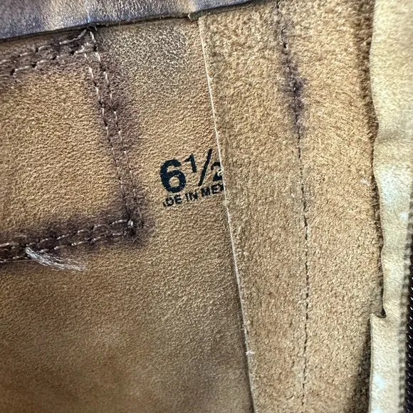 Bed Stu Cobbler Series Endless Tall Riding Boots Brown Leather Sz 6.5