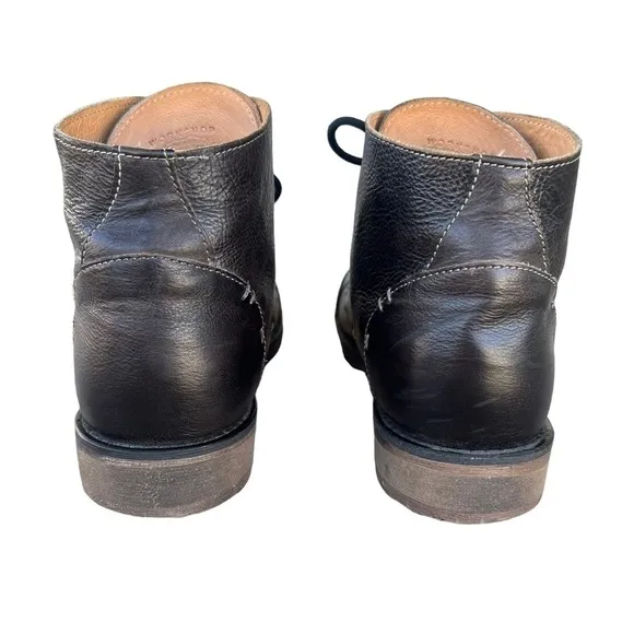 Bed Stu Dreck Leather 6 Eye Lace-Up Boot Rustic Black Men’s Size 9 GUC
