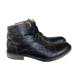 Bed Stu Dreck Leather 6 Eye Lace-Up Boot Rustic Black Men’s Size 9 GUC