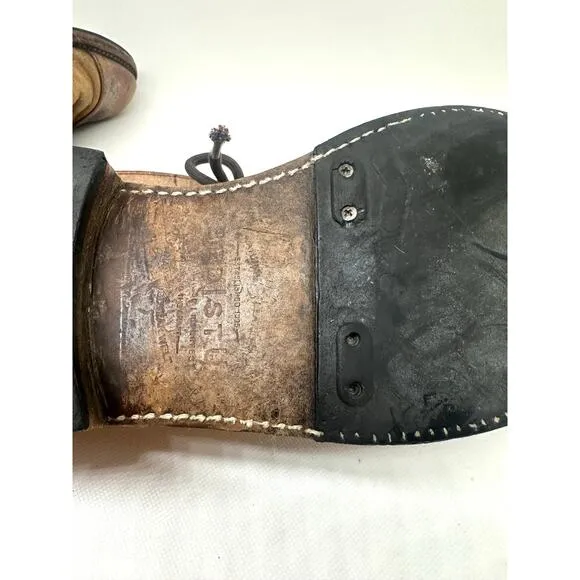 BED STU Protege Heavily Distressed Boots Rustic Tan Leather - Men’s Sz 10