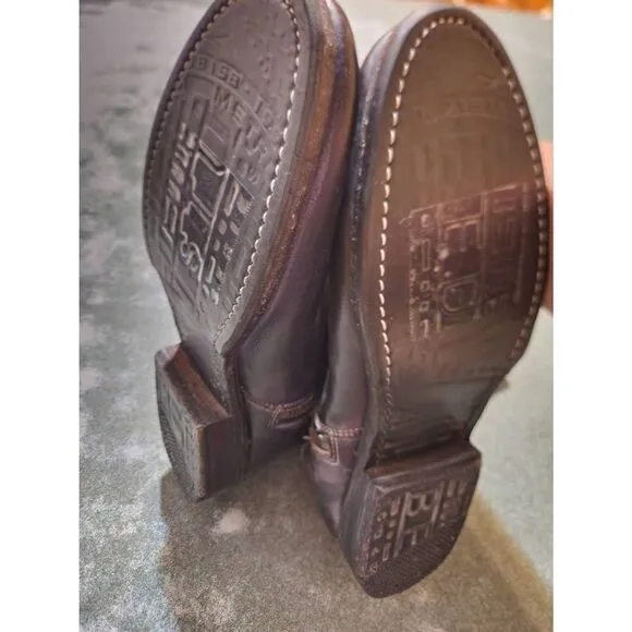 BED STU Turn Biker Boots black leather size 7.5