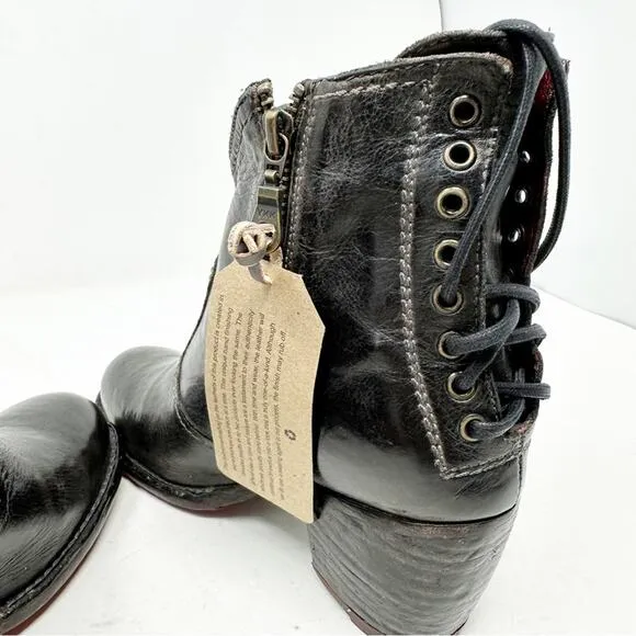 BED STU Xena Black Rustic Boots NWT in Size 6