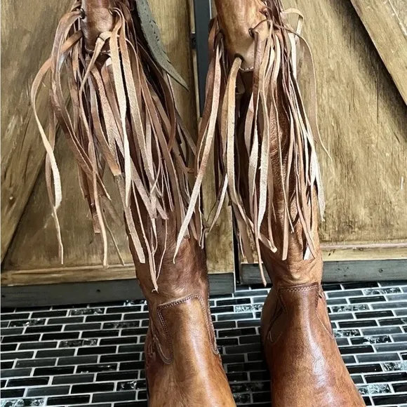 BedStu Hoplia Fringe Trim Riding Boot 9, NEW!