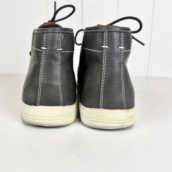Ben Sherman Preston Chukka BNM00137 Mens 9 Gray Faux Leather Chukkas Boots