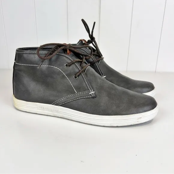Ben Sherman Preston Chukka BNM00137 Mens 9 Gray Faux Leather Chukkas Boots