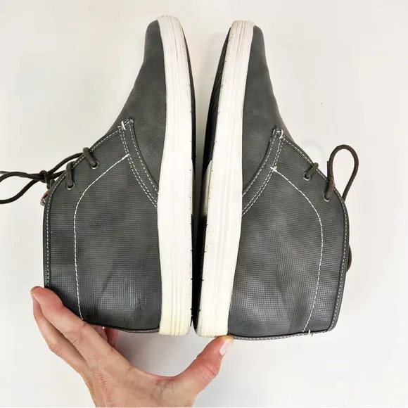 Ben Sherman Preston Chukka BNM00137 Mens 9 Gray Faux Leather Chukkas Boots