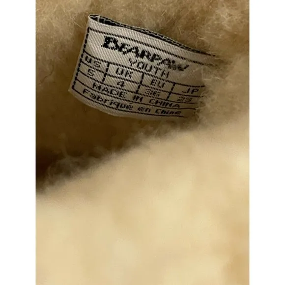 Big Girls Size (5) BEARPAW Mia Boots, from Finish Line Pink Suede Wool Sheepskin
