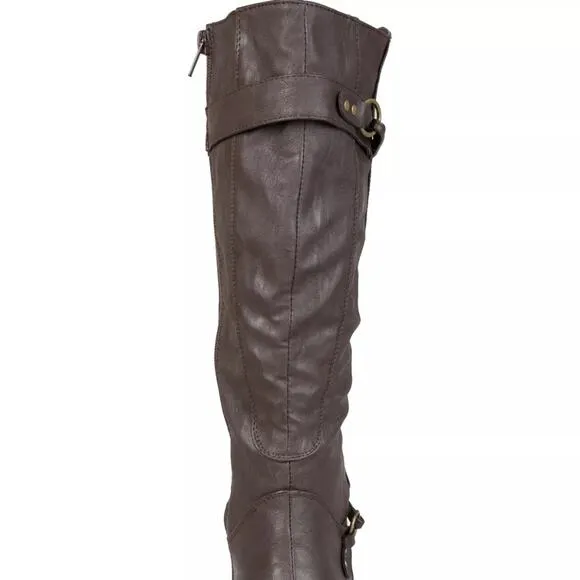 Biker Journee Collection Women's Harley Boot - Brown - size 9