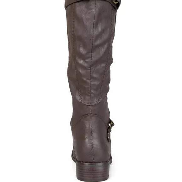 Biker Journee Collection Women's Harley Boot - Brown - size 9
