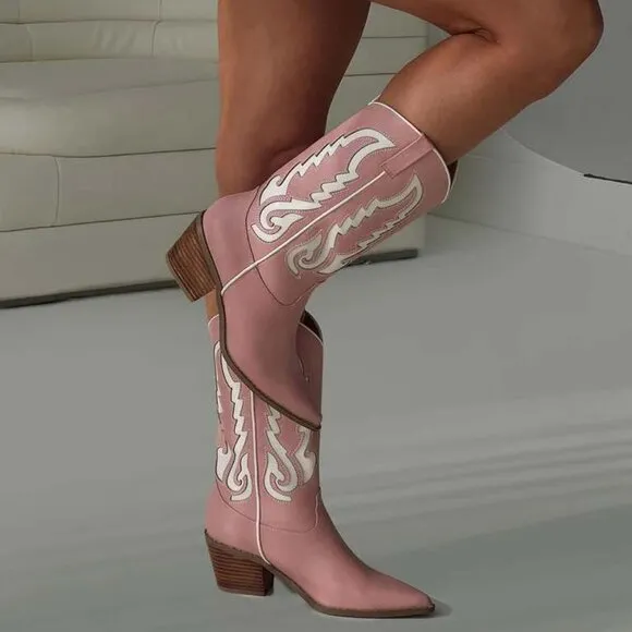 Billini Norva Boots PINK IVORY NEW Women’s 8