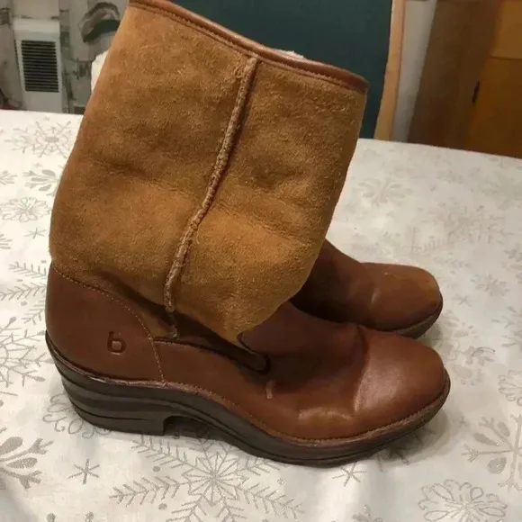Bionica Rumer leather wheeling fold over boots